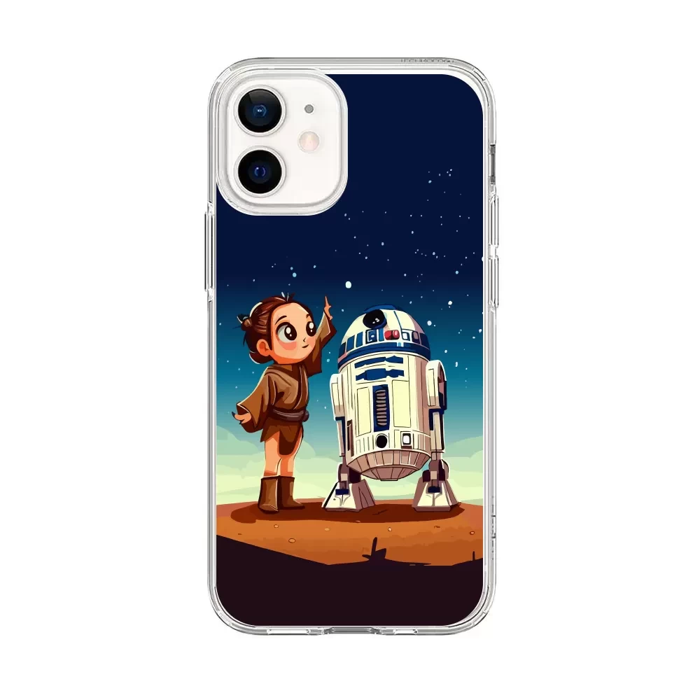 Custodia IPhone 12 Pro Max – Star Wars Tatooine “Fun In The Sun” – Design Resistente E Originale